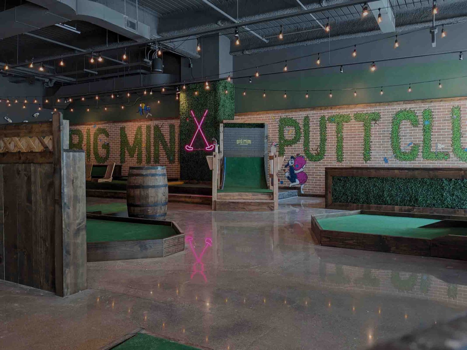 A look inside Big Mini Putt Putt Club downtown Grand Rapids.